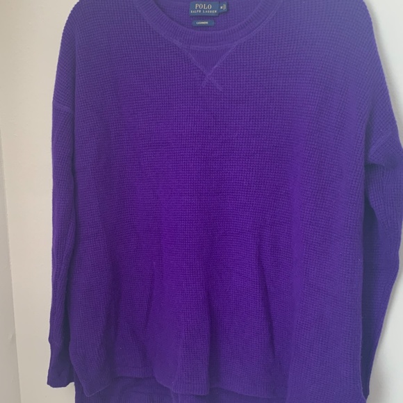 Polo Ralph Lauren Cashmere Waffle Sweater - Picture 2 of 4